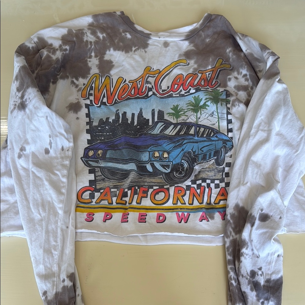 West Coast California Speedway Tie-Dye Sweatshirt